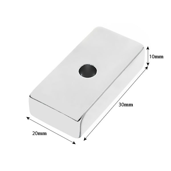 N52 Cuboid Magnet with Hole 5pcs