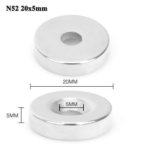 N52 Cylinder Magnet with Hole 5pcs