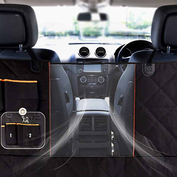 Pet Back Car Seat Cover - Zipper Back