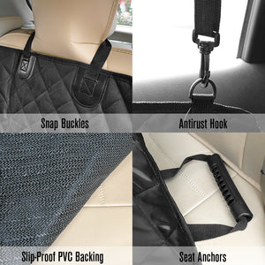 Pet Back Car Seat Cover - Zipper Back+Bags