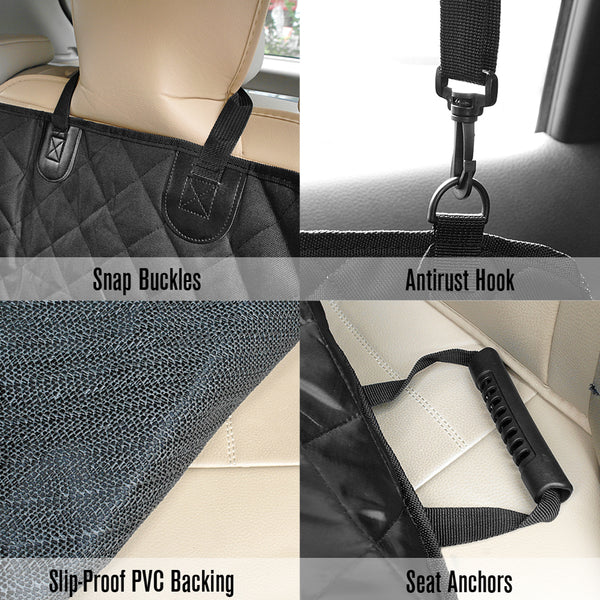 Pet Back Car Seat Cover - Zipper Back+Bags