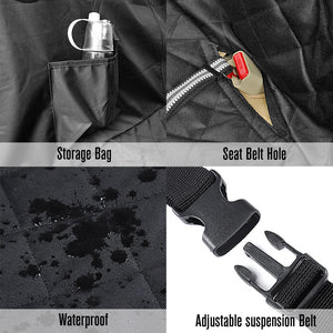 Pet Back Car Seat Cover - Zipper Back+Bags