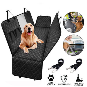 Pet Back Car Seat Coverr - Mesh window zipper