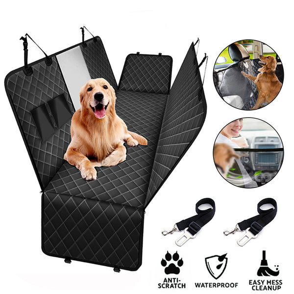 Pet Back Car Seat Coverr - Mesh window zipper