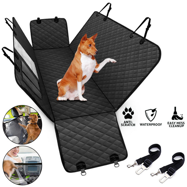 Pet Back Car Seat Coverr - Mesh window zipper