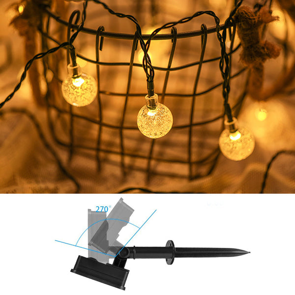 Warm White Solar Globe String Lights Festivals
