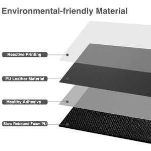 PU Leather Kitchen Mat Grey