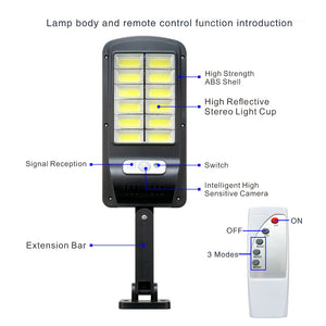 Solar Street Light 6/12 Grid Remote Control