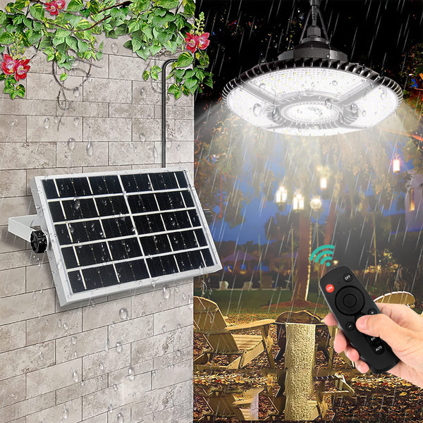 Solar Hanging 1/2 Light White with Remote Control