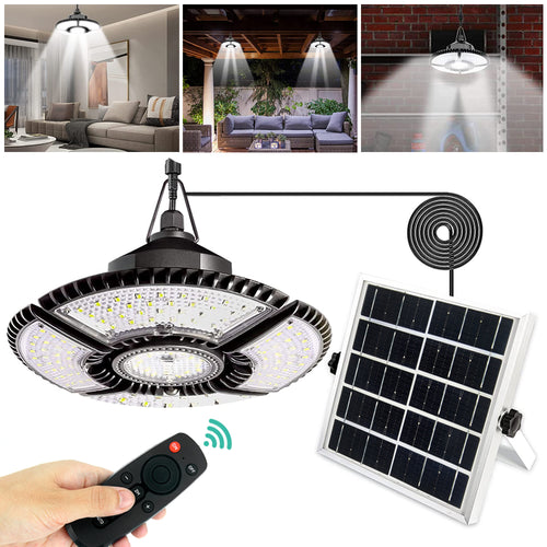 Solar Hanging 1/2 Light White with Remote Control