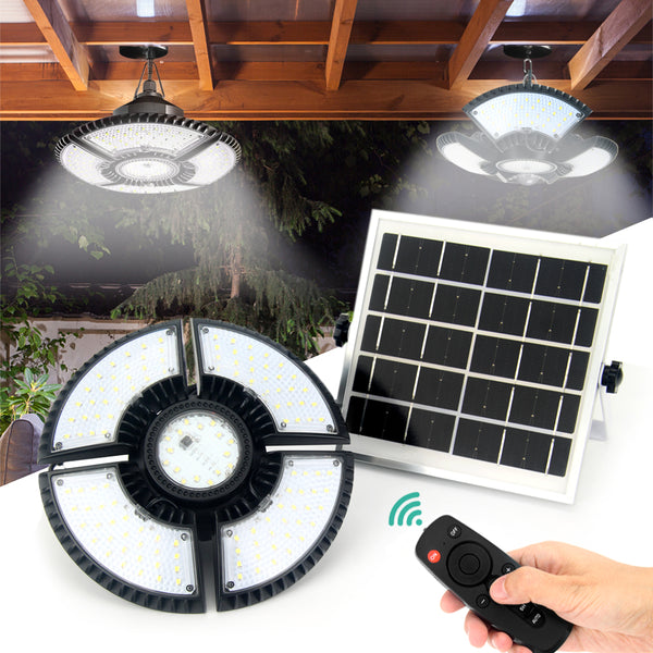 Solar Hanging 1/2 Light White with Remote Control