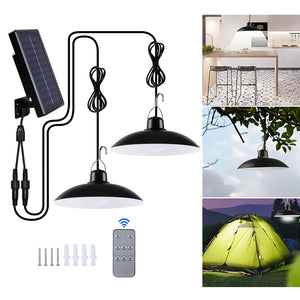 Solar Hanging 1/2 Light White with Remote Control