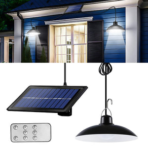 Solar Hanging 1/2 Light White with Remote Control