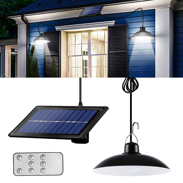 Solar Hanging 1/2 Light White with Remote Control