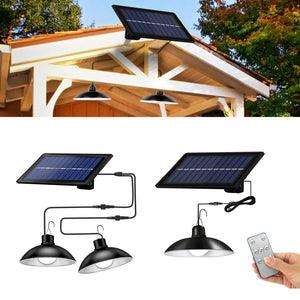 Solar Hanging 1/2 Light White with Remote Control