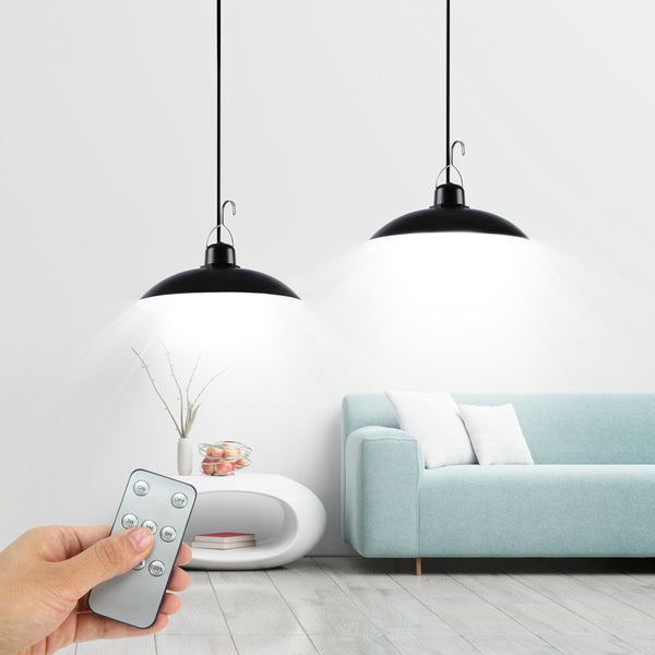 Solar Hanging 1/2 Light White with Remote Control