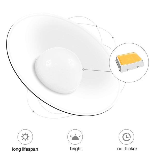Solar Hanging 1/2 Light White with Remote Control