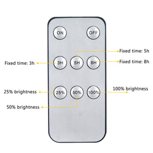 Solar Hanging 1/2 Light White with Remote Control