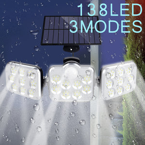 3 Head 138LED Solar Light