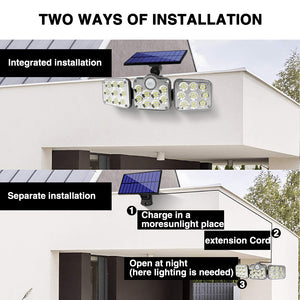 3 Head 138LED Solar Light