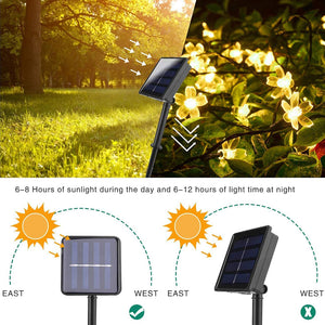 Solar Sakura Globe String Lights Festivals