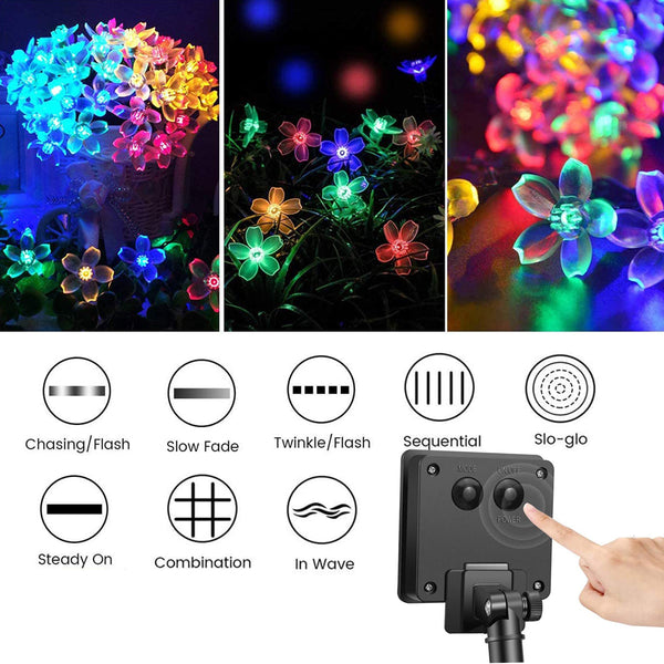 Solar Sakura Globe String Lights Festivals