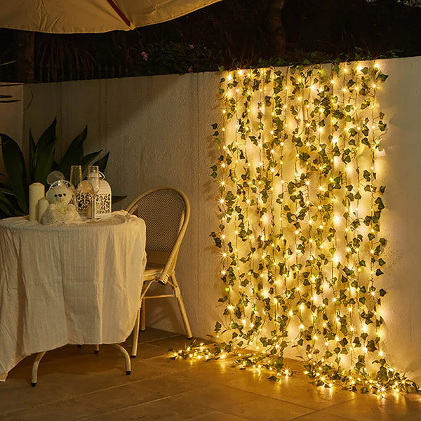 10M 100LED Solar Ivy String Light Festivals