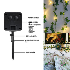 10M 100LED Solar Ivy String Light Festivals