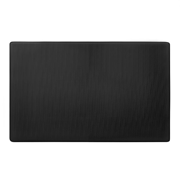 PU Leather Kitchen Mat Black