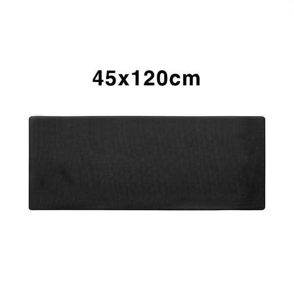 PU Leather Kitchen Mat Black