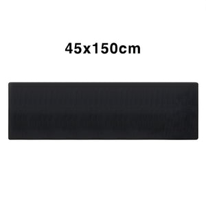 PU Leather Kitchen Mat Black