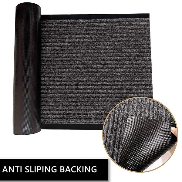 Stripes DoorMat Gery