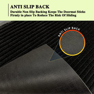 Stripes DoorMat Gery