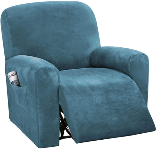 Velvet Recliner Chair Covers 1/2/3 Seats