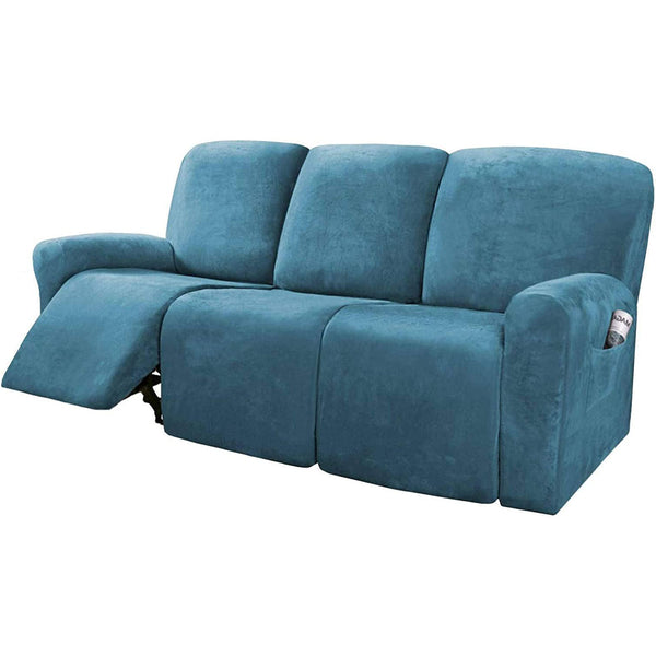 Velvet Recliner Chair Covers 1/2/3 Seats