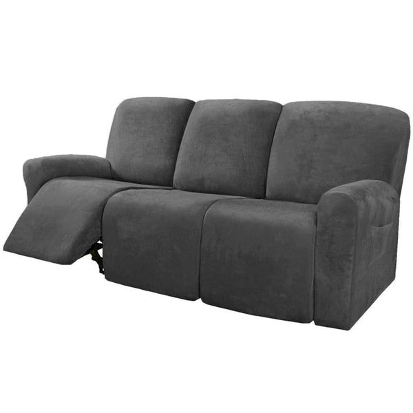 Velvet Recliner Chair Covers 1/2/3 Seats