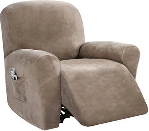 Velvet Recliner Chair Covers 1/2/3 Seats