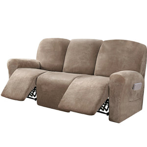 Velvet Recliner Chair Covers 1/2/3 Seats