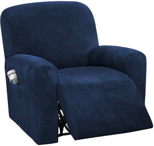 Velvet Recliner Chair Covers 1/2/3 Seats