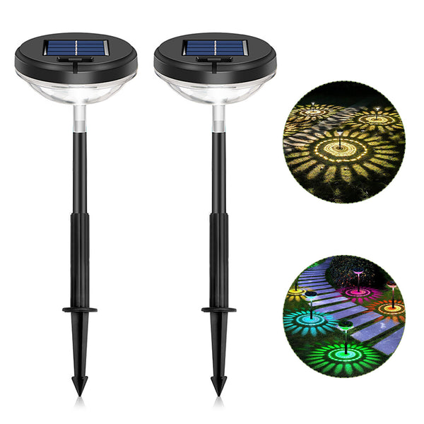 Solar Pathway Lights Warm White + RGB