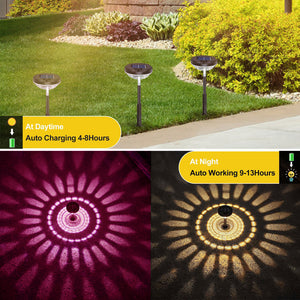 Solar Pathway Lights Warm White + RGB