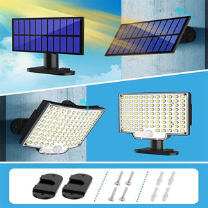106 LED Solar Sensor Wall Split Light
