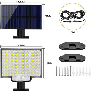 106 LED Solar Sensor Wall Split Light