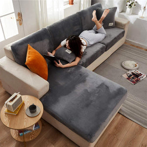 Velvet Sofa Cushion Cover Back/Chaise