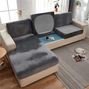 Velvet Sofa Cushion Cover Back/Chaise