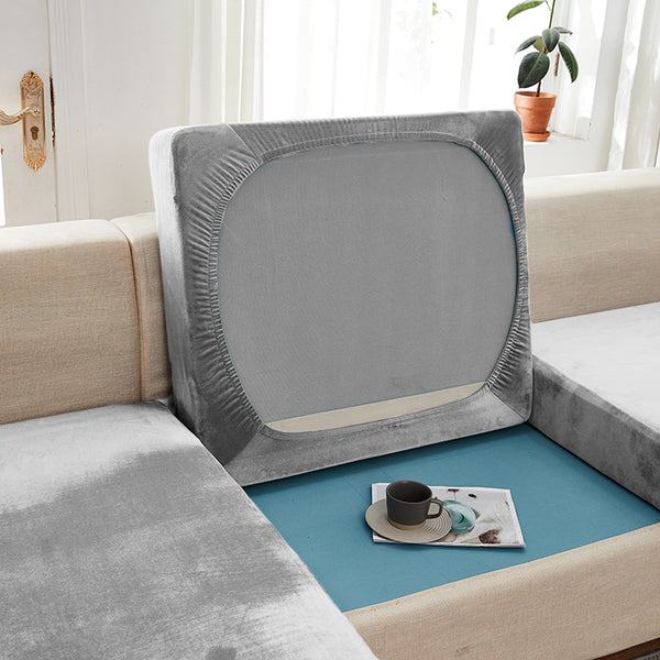 Velvet Sofa Cushion Cover 1/2/3/4 Seats