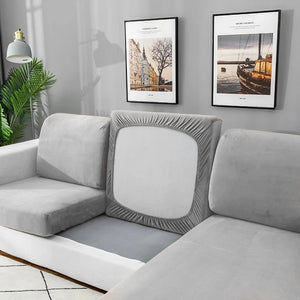 Velvet Sofa Cushion Cover 1/2/3/4 Seats