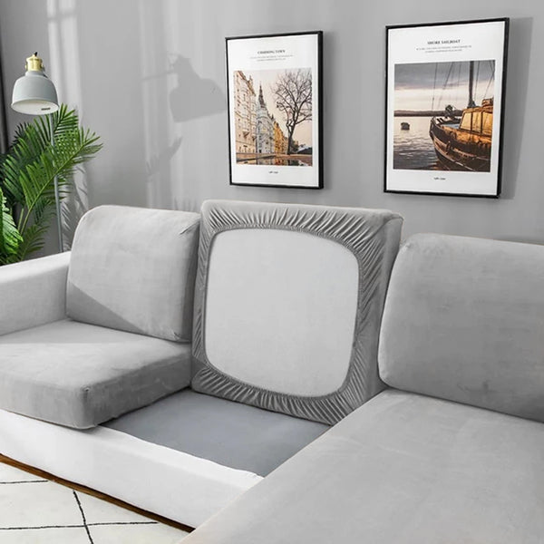 Velvet Sofa Cushion Cover 1/2/3/4 Seats