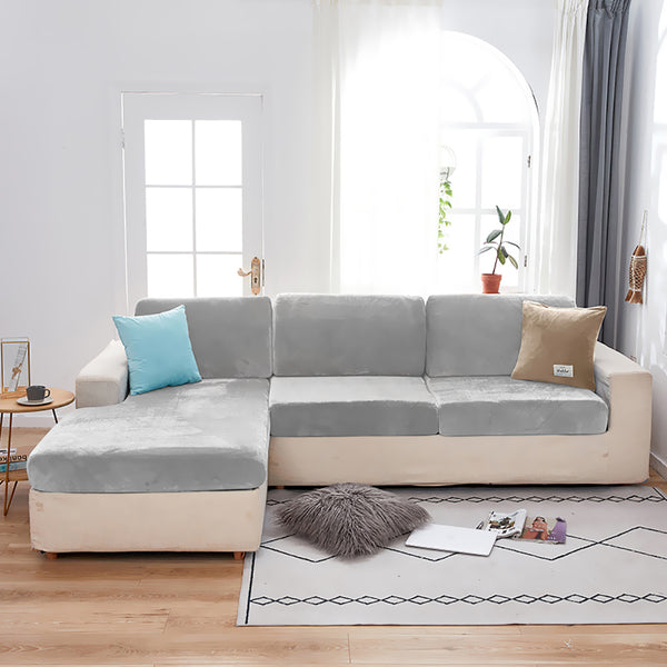 Velvet Sofa Cushion Cover 1/2/3/4 Seats
