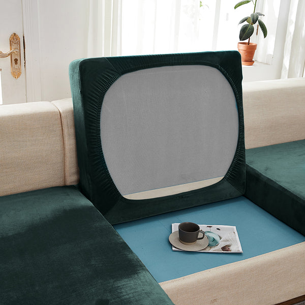 Velvet Sofa Cushion Cover 1/2/3/4 Seats